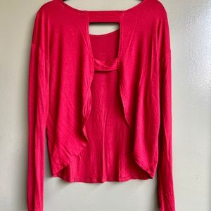Solemio Los Angeles Long sleeve open back top
